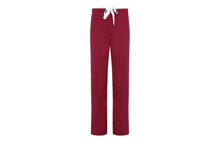 Red scrub suit trousers