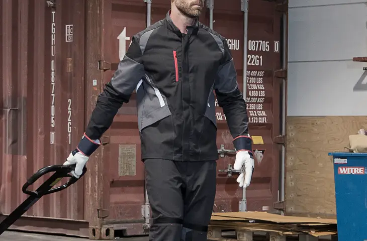 A man wearing an Arrow jacket