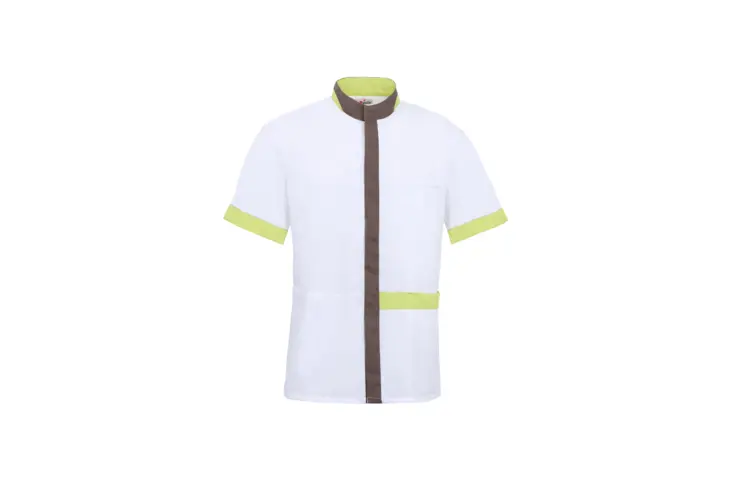 Brown and green Pop'Art tunic